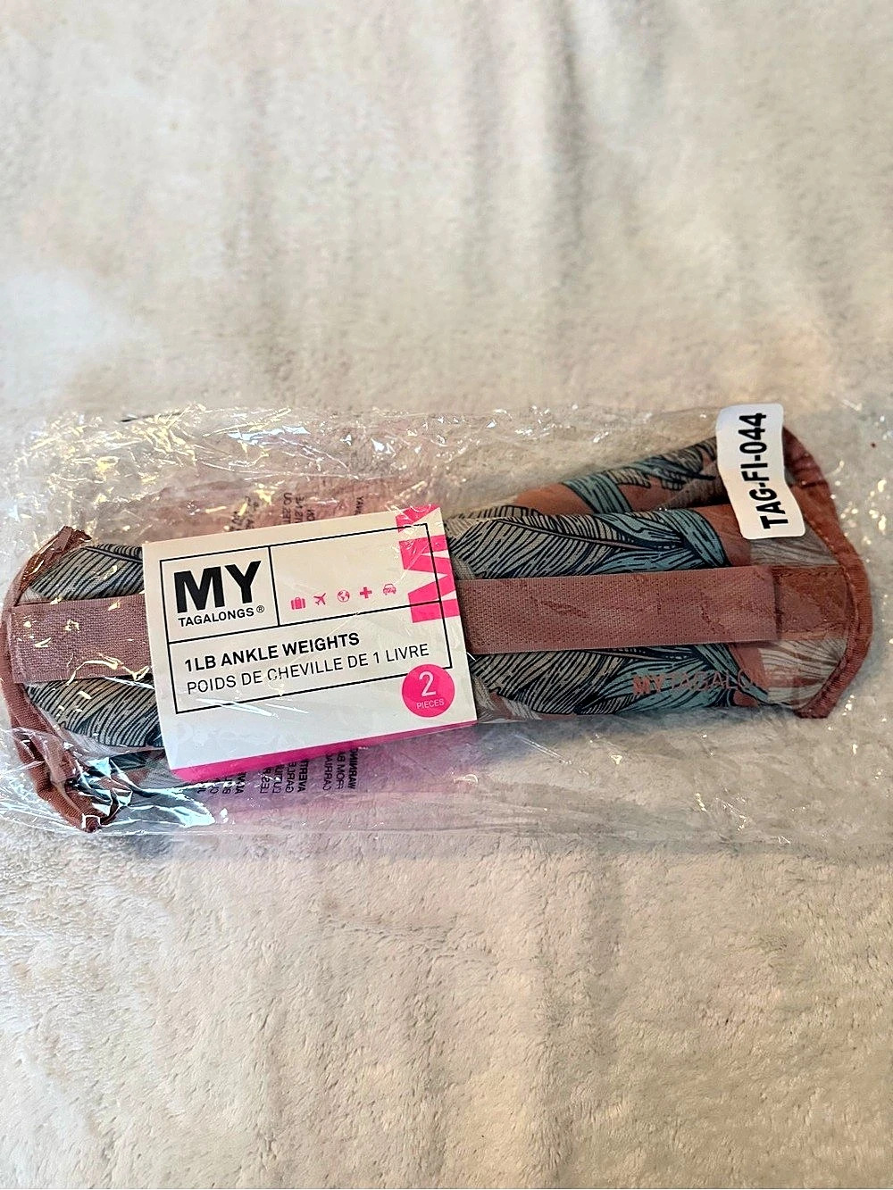 MY TAGALONGS 1 LB Ankle Weights Pink & Blue NWT